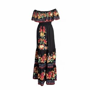 Floral Off-Shoulder Maxi Dress